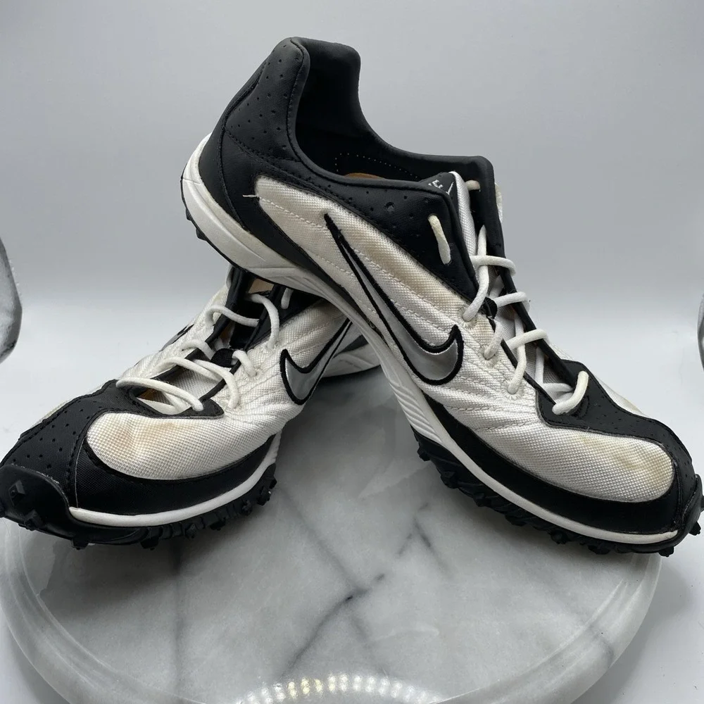Women's 10 Nike Rival XC 6 Jenna Black White Cross Country Track Running *Read
